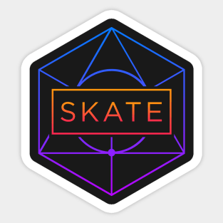 SKATE | Psychedelic Sacred Geometry Sticker